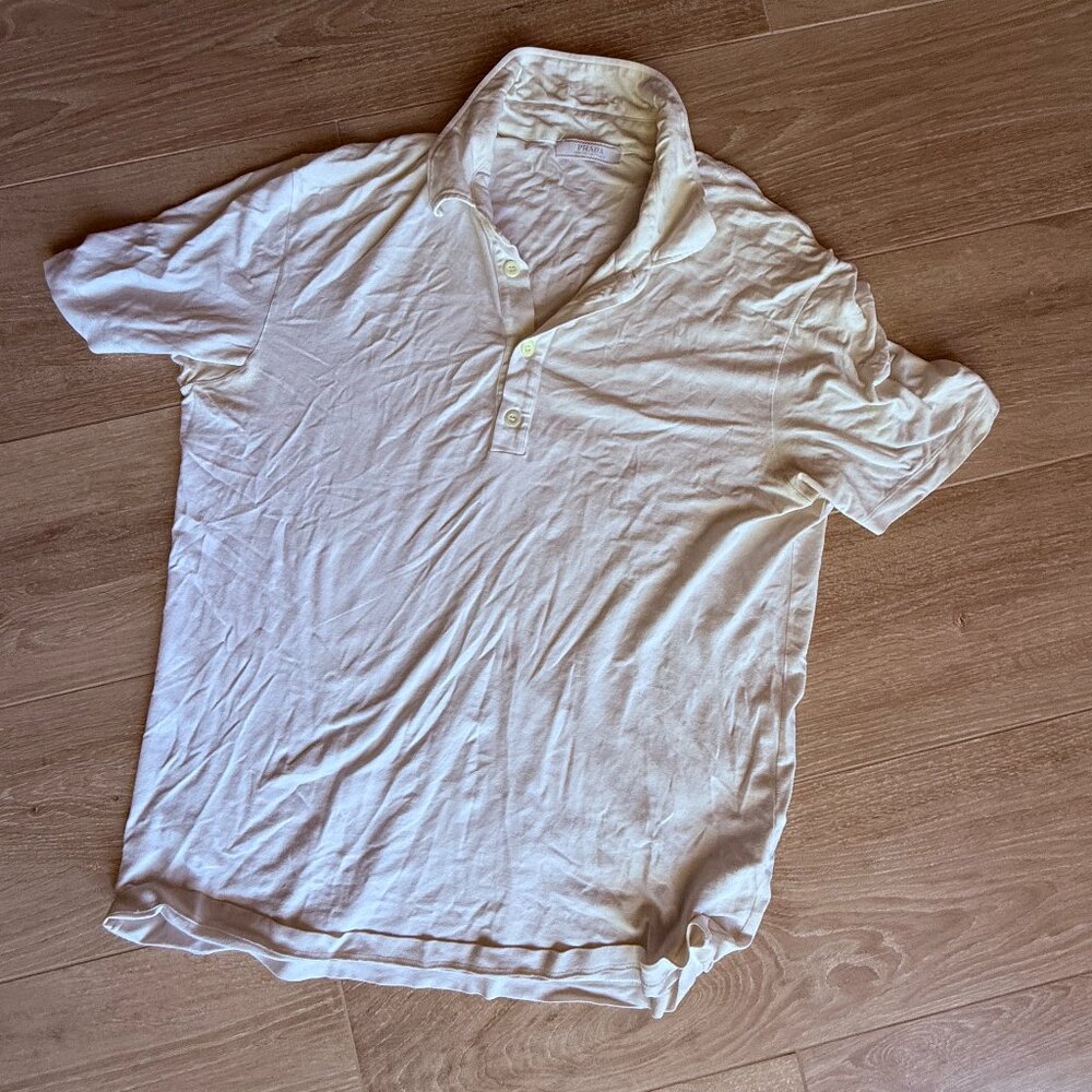 Prada Collared White Tee